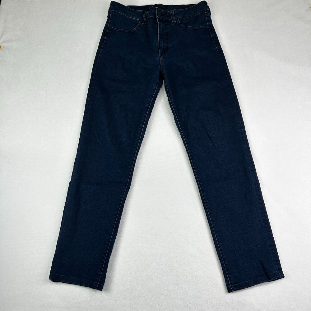 Uniqlo Jean's High Rise Slim Straight Jeans Dark Wash Denim Women's Size 29